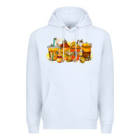 White bee drink Premium Hoodie - RacoonDesign