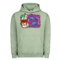 Pigment Oil Green iced coffee sarcasm Urban Hoodie - RacoonDesign