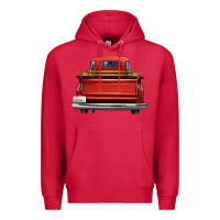Cardinal western red truck back view Premium Hoodie - FaDigitalArtStudio