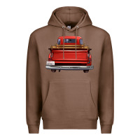 Chestnut western red truck back view Premium Hoodie - FaDigitalArtStudio