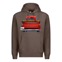 Coffee western red truck back view Premium Hoodie - FaDigitalArtStudio
