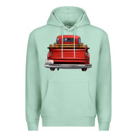 Seafoam western red truck back view Premium Hoodie - FaDigitalArtStudio