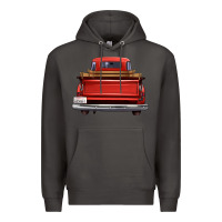 Smoke western red truck back view Premium Hoodie - FaDigitalArtStudio