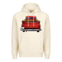 Tofu western red truck back view Premium Hoodie - FaDigitalArtStudio