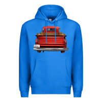 True Royal western red truck back view Premium Hoodie - FaDigitalArtStudio