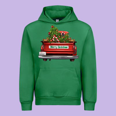 Christmas Trees Truck Urban Hoodie Designed By Fadigitalartstudio