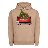 Pigment Burro Christmas trees truck Urban Hoodie - FaDigitalArtStudio