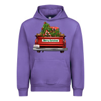 Tulip Christmas trees truck Urban Hoodie - FaDigitalArtStudio