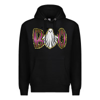 Black boo ghost Premium Hoodie - RacoonDesign