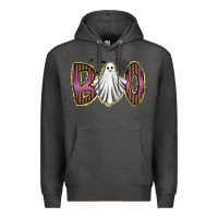 Charcoal Heather boo ghost Premium Hoodie - RacoonDesign