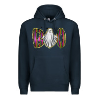 Navy boo ghost Premium Hoodie - RacoonDesign