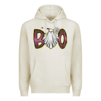 Oatmeal Heather boo ghost Premium Hoodie - RacoonDesign