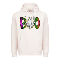 Pale Pink boo ghost Premium Hoodie - RacoonDesign