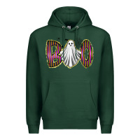 Sports Green boo ghost Premium Hoodie - RacoonDesign