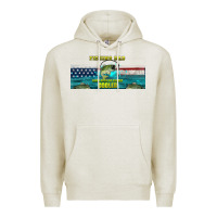 Oatmeal Heather fishing dad  libbey glass Premium Hoodie - HRA Design Shop