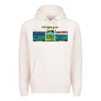 Pale Pink fishing dad  libbey glass Premium Hoodie - HRA Design Shop
