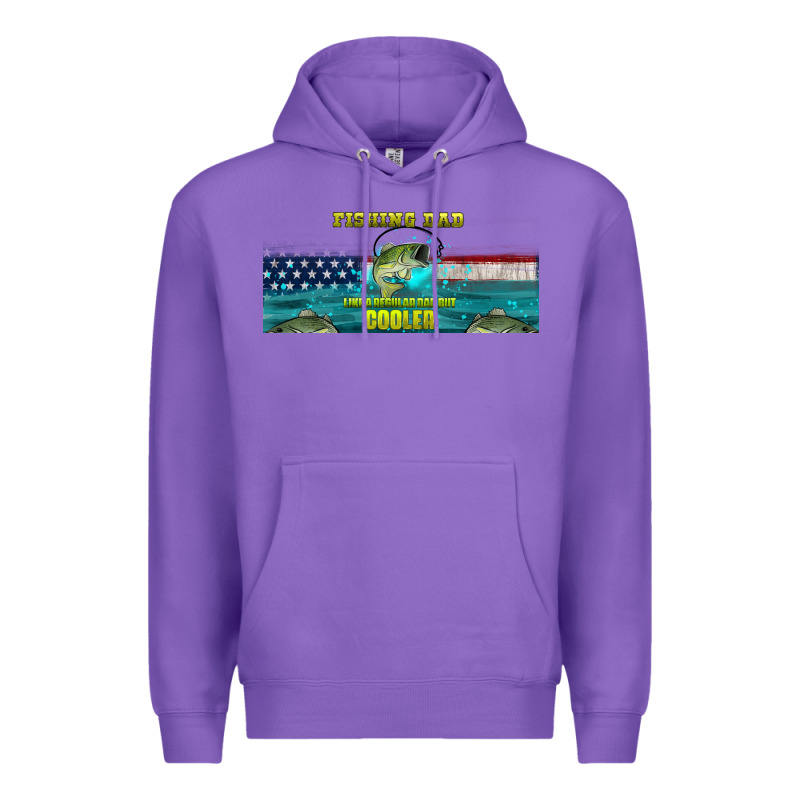 Fishing Dad  Libbey Glass Premium Hoodie by HRA Design Shop | Teevron