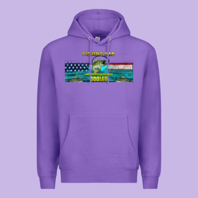 Fishing Dad  Libbey Glass Premium Hoodie Designed By Hra Design Shop