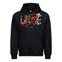 Black america nurse Urban Hoodie - CowhideDigitalArt