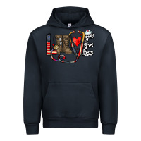 Navy america nurse Urban Hoodie - CowhideDigitalArt