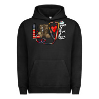 Pigment Black america nurse Urban Hoodie - CowhideDigitalArt