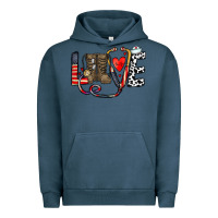 Pigment Midnight Navy america nurse Urban Hoodie - CowhideDigitalArt