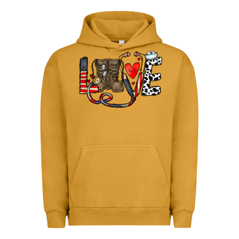 America Nurse Urban Hoodie by CowhideDigitalArt | Teevron