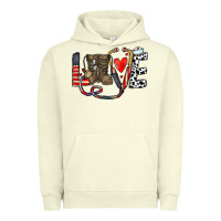 Pigment Pistachio america nurse Urban Hoodie - CowhideDigitalArt