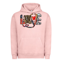 Pigment Salmon america nurse Urban Hoodie - CowhideDigitalArt