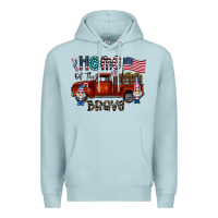 Blue Mist home of the brave Premium Hoodie - CowhideDigitalArt