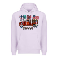 Lilac home of the brave Premium Hoodie - CowhideDigitalArt