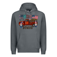 Rock home of the brave Premium Hoodie - CowhideDigitalArt