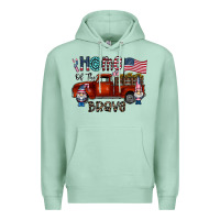 Seafoam home of the brave Premium Hoodie - CowhideDigitalArt