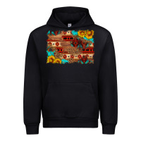 Black aztec and leopard background Urban Hoodie - HRA Design Shop