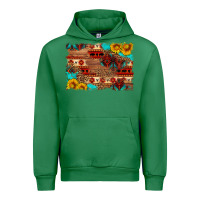 Emerald aztec and leopard background Urban Hoodie - HRA Design Shop
