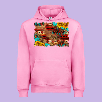 Aztec And Leopard Background Urban Hoodie Designed By Hra Design Shop