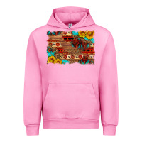 Fuchsia Pink aztec and leopard background Urban Hoodie - HRA Design Shop
