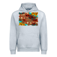 Heather Grey aztec and leopard background Urban Hoodie - HRA Design Shop