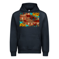 Navy aztec and leopard background Urban Hoodie - HRA Design Shop
