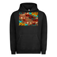 Pigment Black aztec and leopard background Urban Hoodie - HRA Design Shop