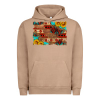 Pigment Burro aztec and leopard background Urban Hoodie - HRA Design Shop