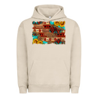 Pigment French Oak aztec and leopard background Urban Hoodie - HRA Design Shop