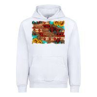 White aztec and leopard background Urban Hoodie - HRA Design Shop