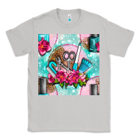 Moon Dust nail tools and polish with flowers and tooled leather seamless pattern Classic Tee - BundleAndBundleShop