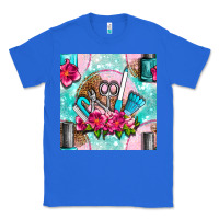 True Royal nail tools and polish with flowers and tooled leather seamless pattern Classic Tee - BundleAndBundleShop