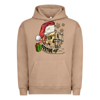 Pigment Burro festive af christmas skull Urban Hoodie - FaDigitalArtStudio