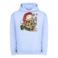Pigment Grape Ice festive af christmas skull Urban Hoodie - FaDigitalArtStudio
