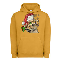 Pigment Peanut Butter festive af christmas skull Urban Hoodie - FaDigitalArtStudio