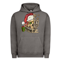 Pigment Tornado festive af christmas skull Urban Hoodie - FaDigitalArtStudio