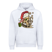 White festive af christmas skull Urban Hoodie - FaDigitalArtStudio